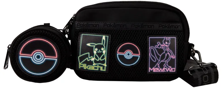 Sac à bandoulière Pikachu &amp; Mewtwo Glow Loungefly