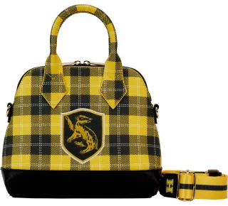 Sac à main Plaid de Poufsouffle avec écusson Loungefly