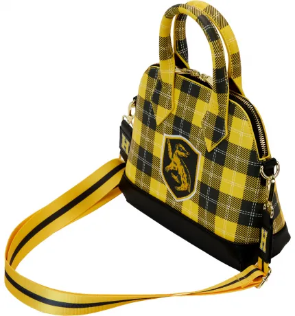 Sac à main Plaid de Poufsouffle avec écusson Loungefly