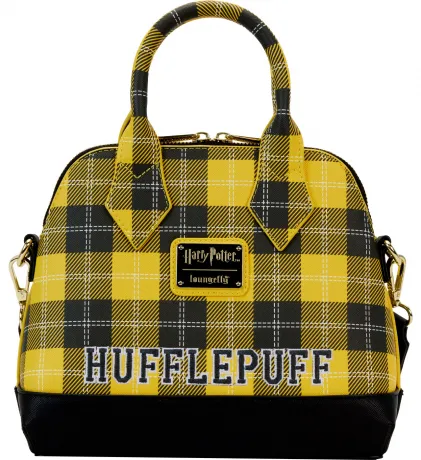 Sac à main Plaid de Poufsouffle avec écusson Loungefly