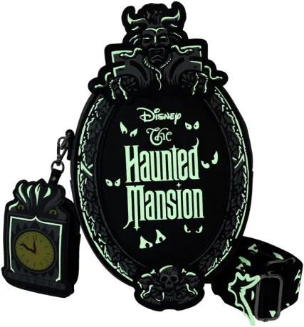 Sac à bandoulière Plaque avec Porte-monnaie Glow Loungefly