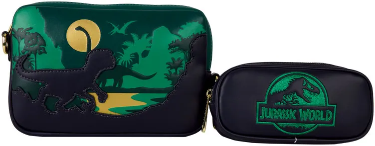 Sac à bandoulière Silhouette Dinosaure Jungle Loungefly