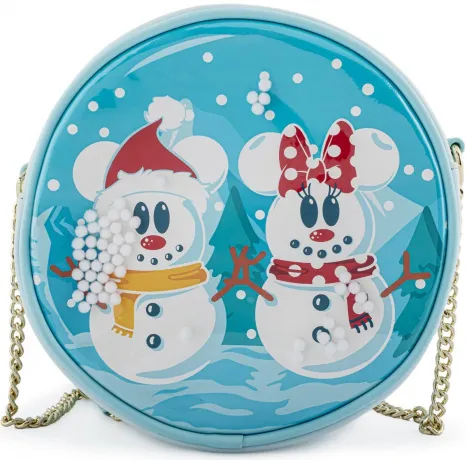Sac à bandoulière Boule à Neige Mickey et Minnie Mouse Loungefly