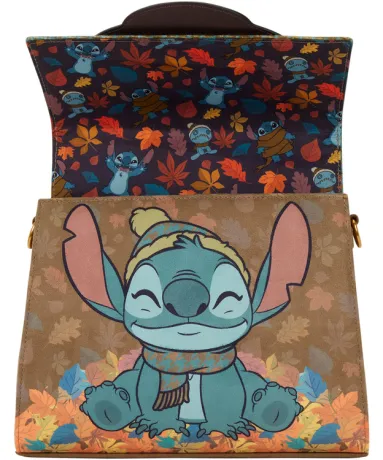 Sac à bandoulière Stitch Feuilles d&#039;automne Loungefly