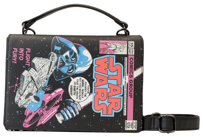 Sac à bandoulière Stitch Shoppe Côté Obscur VS Côté Lumineux Bande Dessinée Loungefly