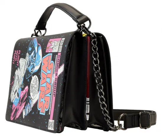 Sac à bandoulière Stitch Shoppe Côté Obscur VS Côté Lumineux Bande Dessinée Loungefly