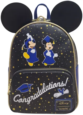 Sac à dos Minnie et Mickey Obtention du Diplôme Loungefly