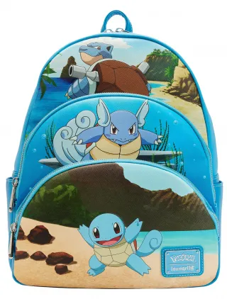 Mini sac à dos Triple Poches Évolutions de Carapuce Loungefly