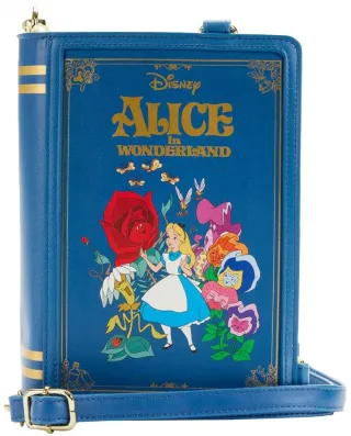 Sac à bandoulière convertible Livre Classique Alice au Pays des Merveilles Loungefly