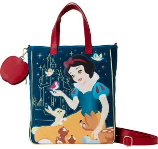 Sac à main avec Porte-Monnaie Classique Blanche-Neige avec Pomme Matelassé Loungefly