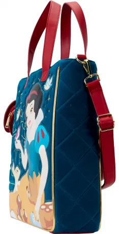 Sac à main avec Porte-Monnaie Classique Blanche-Neige avec Pomme Matelassé Loungefly