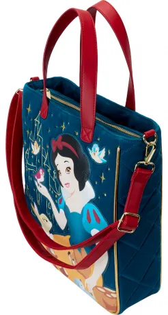 Sac à main avec Porte-Monnaie Classique Blanche-Neige avec Pomme Matelassé Loungefly
