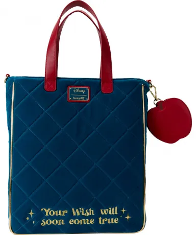 Sac à main avec Porte-Monnaie Classique Blanche-Neige avec Pomme Matelassé Loungefly