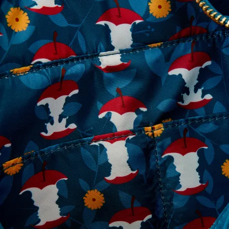 Sac à main avec Porte-Monnaie Classique Blanche-Neige avec Pomme Matelassé Loungefly