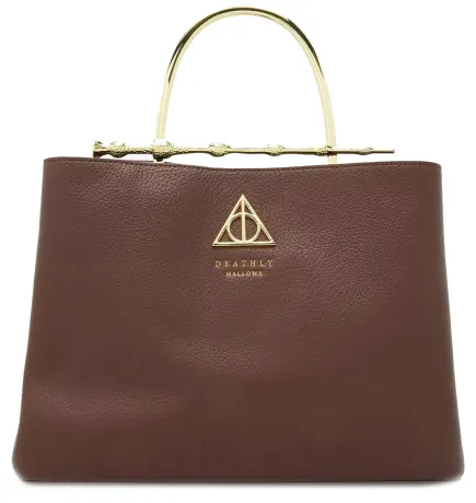 Sac à main Baguette de Sureau des Reliques de la Mort Marron Loungefly