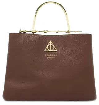 Sac à main Baguette de Sureau des Reliques de la Mort Marron Loungefly