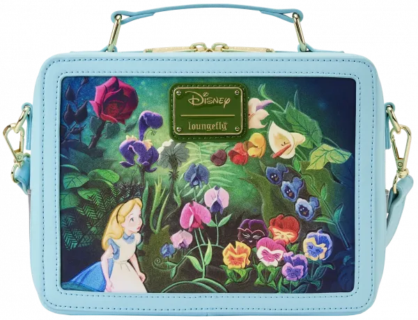 Loungefly Alice au Pays des Merveilles Disney Sac a main Boite a Dejeuner Alice au Pays des Merveilles Scenes pas cher Flytopia