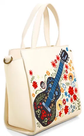 Sac à main Coco Guitare Floral Brodé Loungefly
