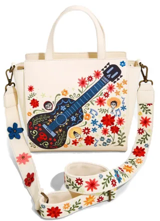 Sac à main Coco Guitare Floral Brodé Loungefly