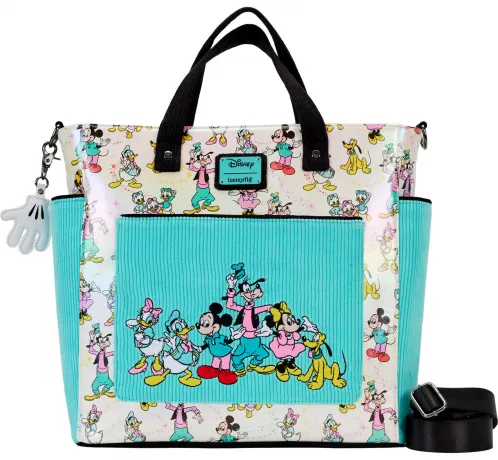 Sac à main Convertible Disney 100 Mickey et ses Amis Iridescent impression Intégrale Loungefly