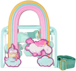 Sac à main Fluffy Licorne Arc-en-ciel Transparent Loungefly