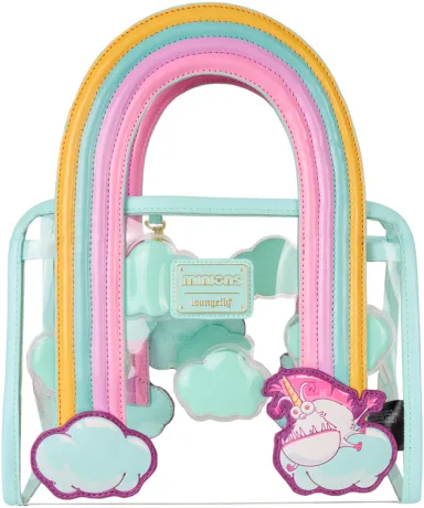 Sac à main Fluffy Licorne Arc-en-ciel Transparent Loungefly