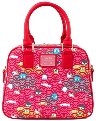 Sac à main Hello Kitty 60ème Anniversaire Vague Rose Loungefly