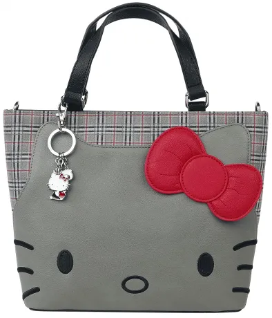 Sac à main Hello Kitty Plaid Gris Loungefly