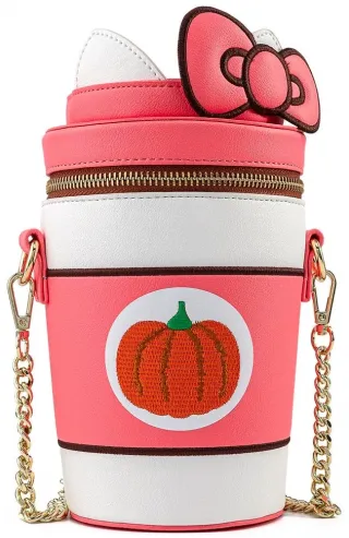 Sac à bandoulière Hello Kitty Pumpkin Spice Kitty Cup Loungefly