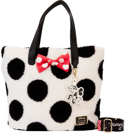 Sac à main Minnie Mouse Classique à pois Peluche Loungefly
