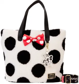 Sac à main Minnie Mouse Classique à pois Peluche Loungefly