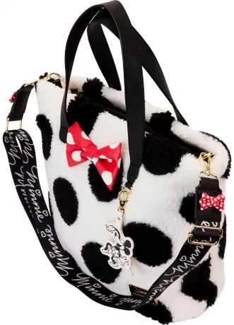 Sac à main Minnie Mouse Classique à pois Peluche Loungefly