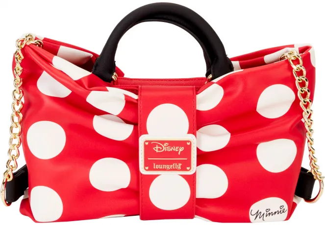 Sac à main Minnie Mouse Nœud Classique à pois Figural Loungefly