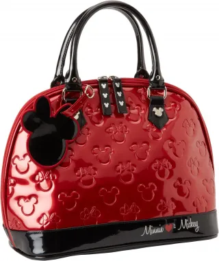 Sac à main Minnie Mouse Rouge en Relief Verni Loungefly