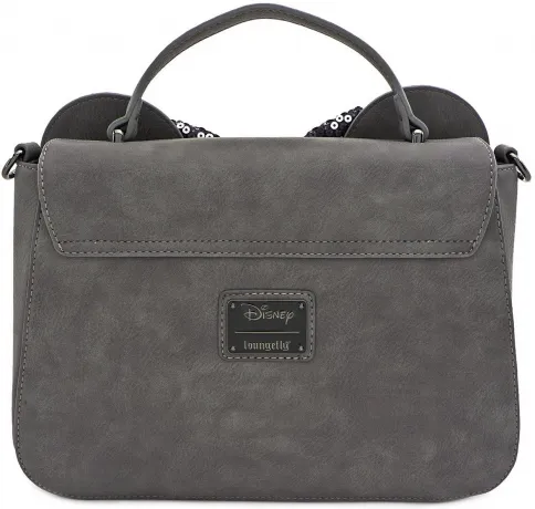 Sac à main Minnie Mouse Gris avec Nœud Sequin Loungefly