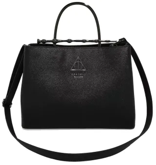 Sac à main Noir Baguette de Sureau et Reliques de la Mort Loungefly