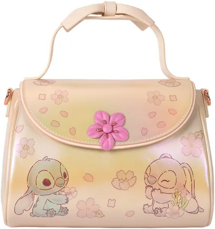 Sac à main Stitch &amp; Angel Fleur de cerisier Loungefly