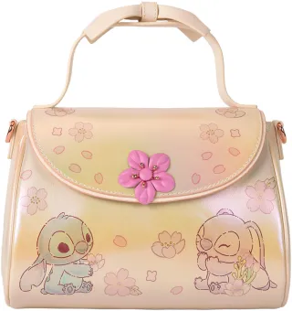 Sac à main Stitch &amp; Angel Fleur de cerisier Loungefly