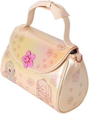 Sac à main Stitch &amp; Angel Fleur de cerisier Loungefly