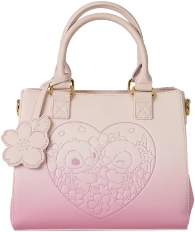 Sac à main Stitch &amp; Angel Fleur de cerisier Loungefly