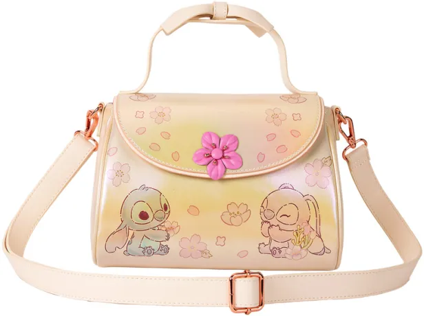Sac à main Stitch &amp; Angel Fleur de cerisier Loungefly
