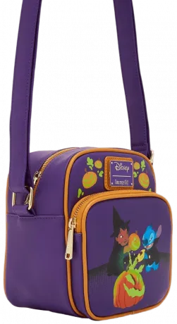 Sacoche Lilo et Stitch Glow Citrouille d&#039;Halloween Loungefly