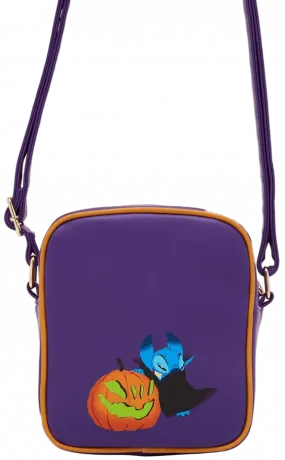 Sacoche Lilo et Stitch Glow Citrouille d&#039;Halloween Loungefly