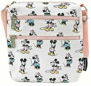 Sacoche Nylon Mickey et Minnie Mouse Impression Intégrale Loungefly