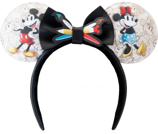 Serre-tête Disney 100 Carnet de Croquis Loungefly