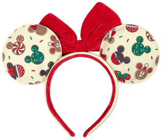 Serre-tête Mickey et Minnie Mouse Biscuits de Noël Loungefly