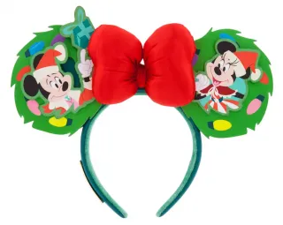 Serre-tête Mickey et Minnie Mouse Noël Glow Loungefly