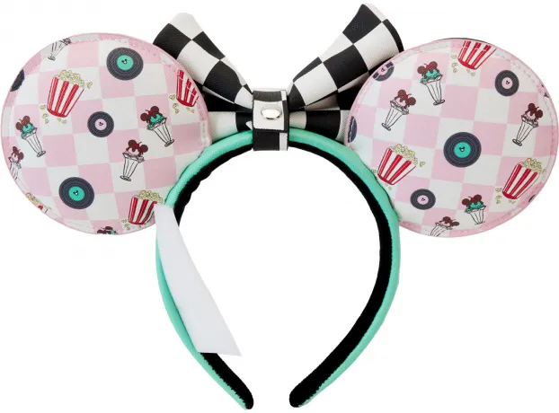 Serre-tête Mickey et Minnie Rencard au Restaurant Disque Jukebox Loungefly