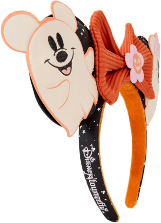 Serre-tête Mickey &amp; Minnie Floral Fantôme Glow Loungefly