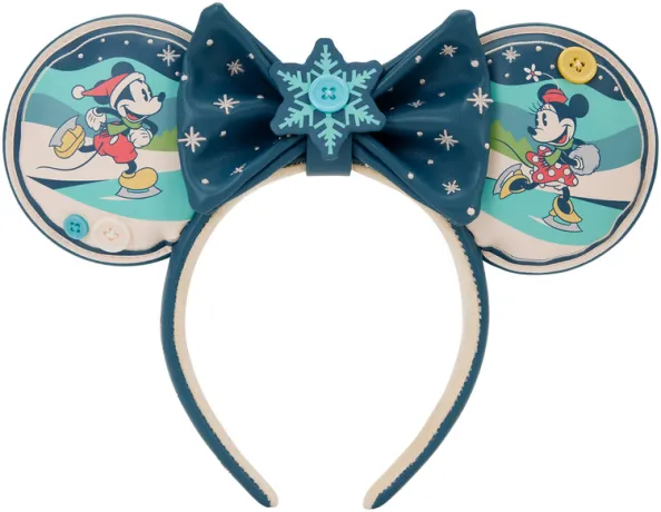 Serre-tête Mickey &amp; Minnie Mouse Noël Loungefly
